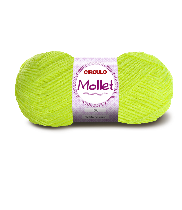 LANA MOLLET CIRCULO 780 AMARELO NEON